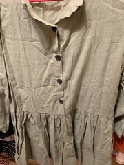 Amazon brandless pit to pit 21 length 33 green dress no material tag new