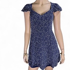 Altar&rsquo;d State Women&rsquo;s Heart Print Mini Dress Ruffle Coquette