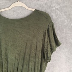 FRENCH ATMOSPHERE A-Line Tiered Dress Size 1X(16W-18W)Women Pullover Knit Green