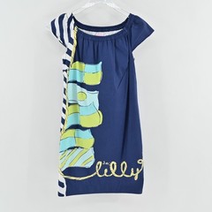 Lilly Pulitzer Navy Sullivan You&rsquo;re Flagged Nautical Shift Dress Size XS Coastal