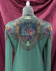 Dress Michal Negrin Retro flowers made in Israel very rare collector&rsquo;s item