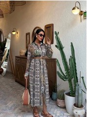 zara metallic thread animal print shirt dress