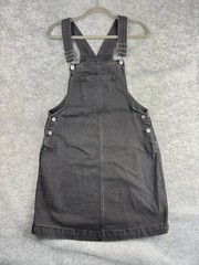 George Grey Denim Pinafore Dress UK 10 Dungaree Dress Adjustable Straps Casual