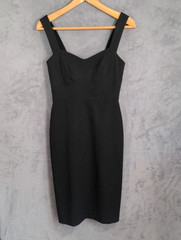 J Crew Sheath Cocktail Dress Sz 0 Black Sweetheart Neckline Wedding Structured