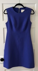 Kate Spade Blue A-Line Crew Neck Sleeveless Mini Sheath Dress Size 6 Cocktail