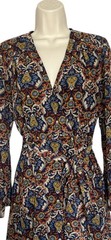 Beige by eci Multicolor Sheath Dress with Size 12P blue orange gold