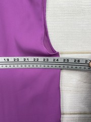 Worthington Tunic Mini Dress Womens XL Purple V Neck Sleeveless Pleated Career