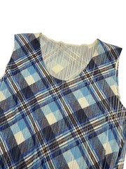 PLEATS PLEASE Issey Miyake Dress Check Pattern Size 3