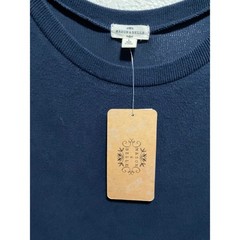 Mason Belle Navy Blue Long Sleeve Gathered Waist Midi Dress Women&rsquo;s Size L
