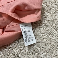 American Eagle Size Medium Pink Linen Blend Button Front V-Neck Mini Dress