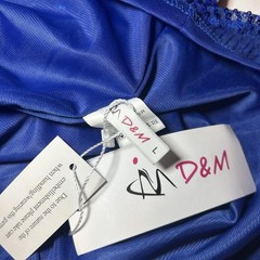 NWT D&M Spaghetti Strap Blue Sequin Mini Dress Size L Y2K Holiday Party Cocktail