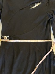Versace Collection Black Dress Size 46 – Cutout Detail & Medusa Buckle