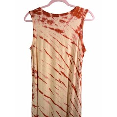 NWOT WONDERLY Orange/Amber Tie-Dye Maxi Tank Dress, Large
