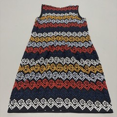 Johnston & Murphy Dress Womens 4 Multicolor Embroidered Sleeveless Boho Sequin