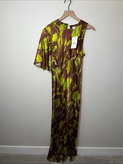 NWT Topshop Bias Cut One Shoulder Maxi Dress
