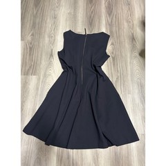 Spanx Womens The Get Moving Sleeveless A-Line Dress Rayon Nylon 1X Navy Blue