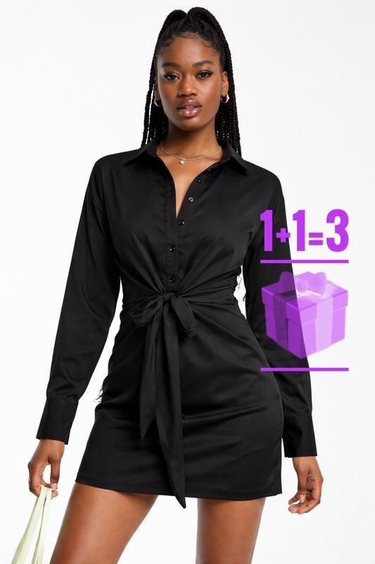 Women In The Style Dress Black Polyester M