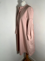 COS shirt tunic shift dress S VGC classic casual balloon sleeve pink modest