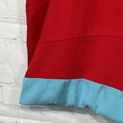 Maria Bianca Nero Silk Dress Womens Medium Red Knee Length Sleeveless Cocktail