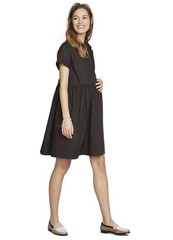 HATCH Maternity Women&rsquo;s THE THEA DRESS Black Poplin Size 0 (XS/0-2) $278 NEW