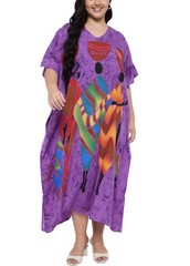 Goddess By Winlar Women&rsquo;s Plus Colorful Kaftan One Size Lounge Oversized