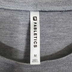 Fabletics Yani Mini Dress Size Medium Heathered Gray Jersey Knit Athleisure
