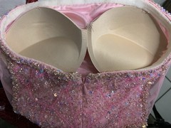 Sophia Thomas 0 Pink Beaded Strapless Mini Dress Prom HOCO Party Formal Cocktail