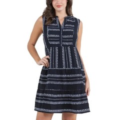 Fever Women&rsquo;s Sleeveless Gauze Dress, Black, Large