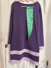 *Halloween Alert*“Daphne” Costume Dress (L), Long Sleeve 100% Poly Green Necktie