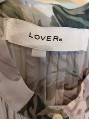 LOVER The Label Watercolour Flutter Mini Dress Floral Chiffon Ruffle AU 8 US 4