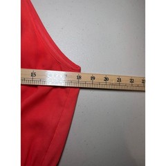 Banana Republic Coral Capri Cinch Waist Dress 6 Cut Out Lined Pockets Sleeveless