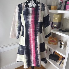 Anthropology Ali Ro 100% Silk Abstract Geometric Block Sleeveless $400 Dress