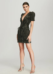 Retrofete Stasha Dress – Obsidian Black – XS