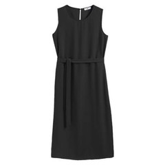 La Redoute Classy Chic LBD Shift Midi Dress Size 20 Draping Belted RRP £44