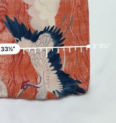 Zoologist Silk Dress Crane Print Orange Charlotte Linton Women&rsquo;s 8 100% Silk