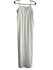 Women&rsquo;s Slip Dress Ivory Sleeveless Spaghetti Strap Feminine Lace Trim Pullover