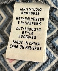 Max Studio Women’s Multicolor Chevron Print Belted Stretch Shirt Dress Size M