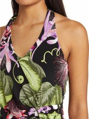 NWT Tommy Bahama Clara Floral Enchantment Dress in Black Size XXS