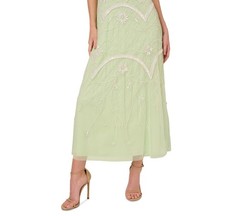 Adrianna Papell Embellished Sleeveless Midi Dress MSRP $329 # 14B 2480 Blm