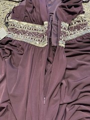 JS BOUTIQUE Sleeveless PLUM Sequin Embellish Ruched Fit & Flare Formal Dress 12P