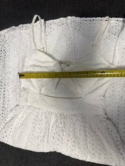 MICHAEL Michael Kors White Eyelet Tie Front Cutout Midi Dress Size 2