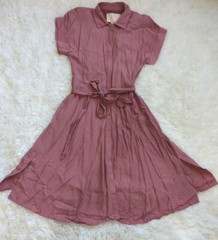 Gal Meets Glam Collection Button Up Midi Dress Size 2 Pockets