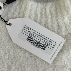 English Factory Cozy Round Neck Sweater Dress Cream Textured Knit NWT Size Small