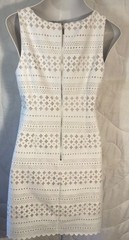 NWT Johnson & Murphy Ivory Laser Cut Dress Size 2