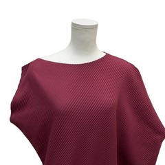 ISSEY MIYAKE Twisted Pleats Dress Maroon Size 3 Authenticated Authentic