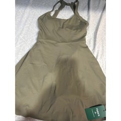 Halara Airy Backless Twisted InstantCool Dance Active Dress Easy Peezy Green S