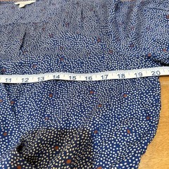 Lucky Brand Short Sleeve Polka Dot Dress Size L Boho Stretch Waist Seller Owned