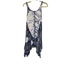 India Boutique Viscose Spandex Dress Women&rsquo;s One Size Purple White Tie Dye Boho