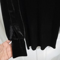 1 State V-Neck Bishop Sleeve Velvet Cocktail Dress XS