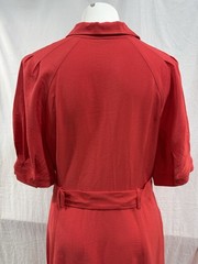 NWT LOFT Classic Button Front Dress Size 14 with Belt & Pockets